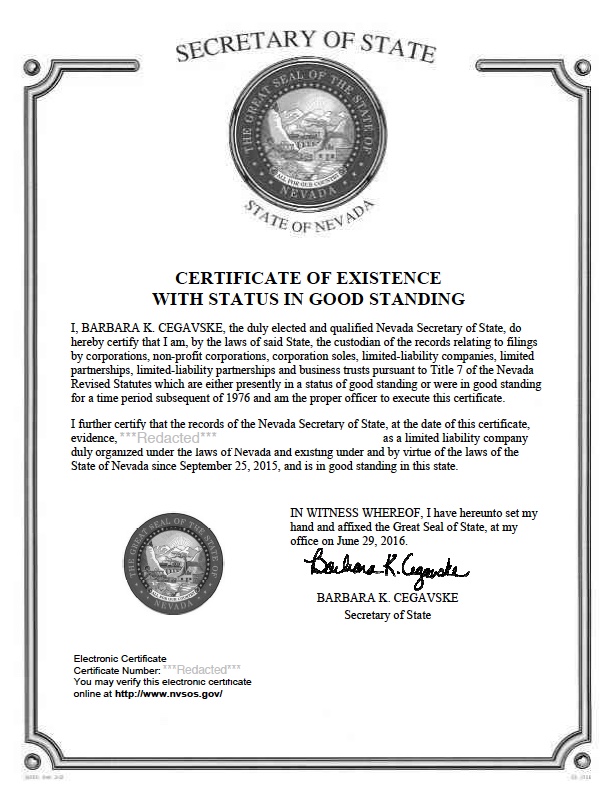 âcertificate of good Nevadaâçå¾çæç´¢ç»æ