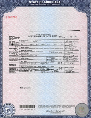 美国出生证明公证认证