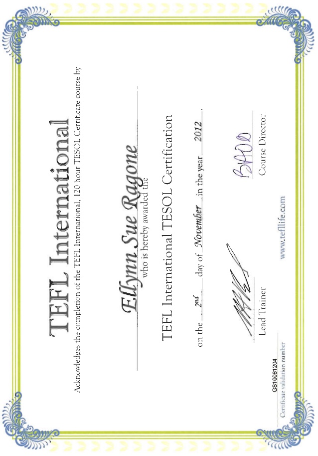 “tefl certificate”的图片搜索结果