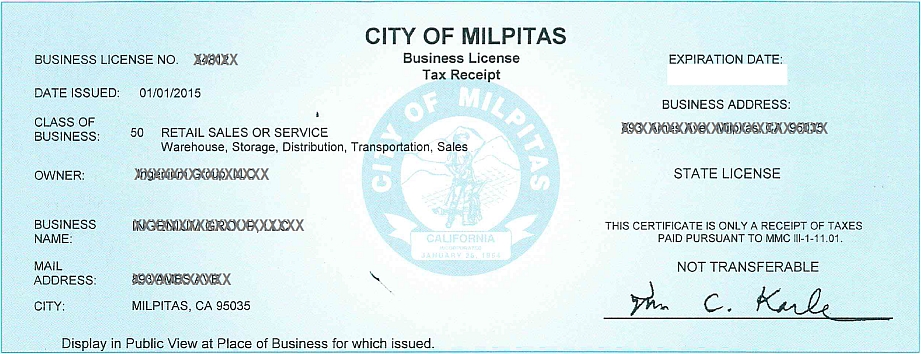 Business License Center | City of Milpitas